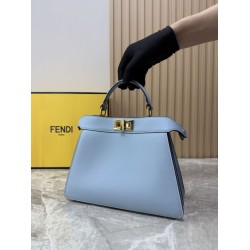 Borsa piccola Fendi Peekaboo Iseeu Blu Borsa piccola Fendi Peekaboo Iseeu Blu