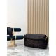 Replica Borsa Baguette classica Fendi con motivo a lettere FF in rilievo 3D Nero Replica Borsa Baguette classica Fendi con motivo a lettere FF in rilievo 3D Nero