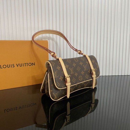 Imitazioni Borsa a tracolla LV M28613 Marelle Marrone
