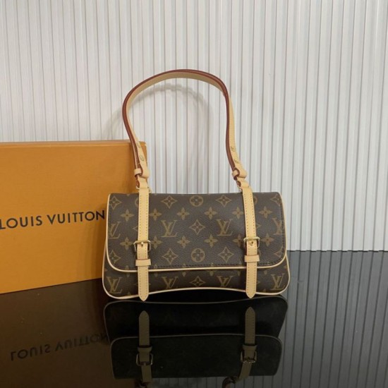 Imitazioni Borsa a tracolla LV M28613 Marelle Marrone