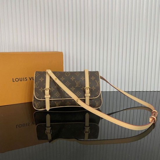 Imitazioni Borsa a tracolla LV M28613 Marelle Marrone
