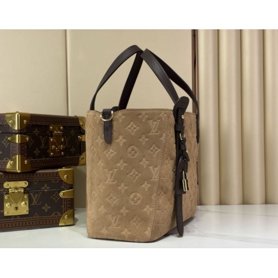 Replica Perfetto Borsa Hobo LV All in One M29836 kaki chiaro/camoscio