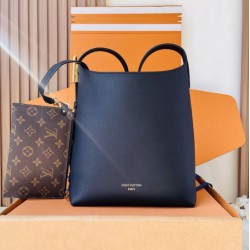 Replica di alta qualità Borsa LV M25352 Low Key Hobo nera