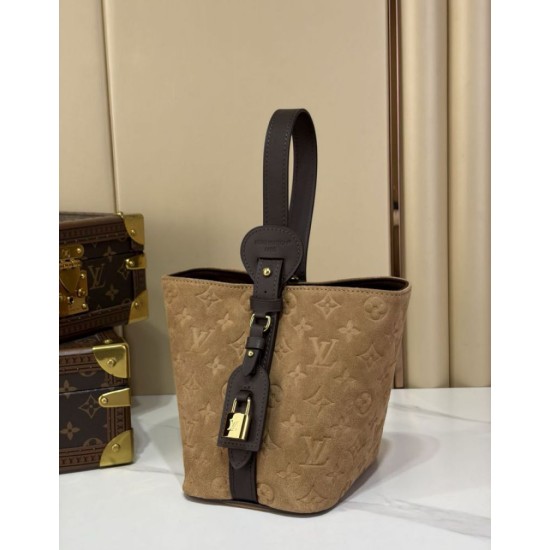 Replica Borsa a secchiello LV M29834 All In BB scamosciata goffrata Replica Borsa a secchiello LV M29834 All In BB scamosciata goffrata