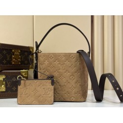 Borsa a secchiello LV M29834 All In BB scamosciata goffrata