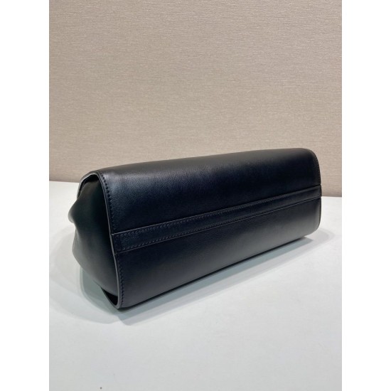 Replica di lusso Borsa Prada Palisander 1BG606 con doppio manico a spalla Nero Replica di lusso Borsa Prada Palisander 1BG606 con doppio manico a spalla Nero