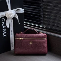 Replica Borsa Chanel AP5347 Slim Vanity Case con patta bordeaux