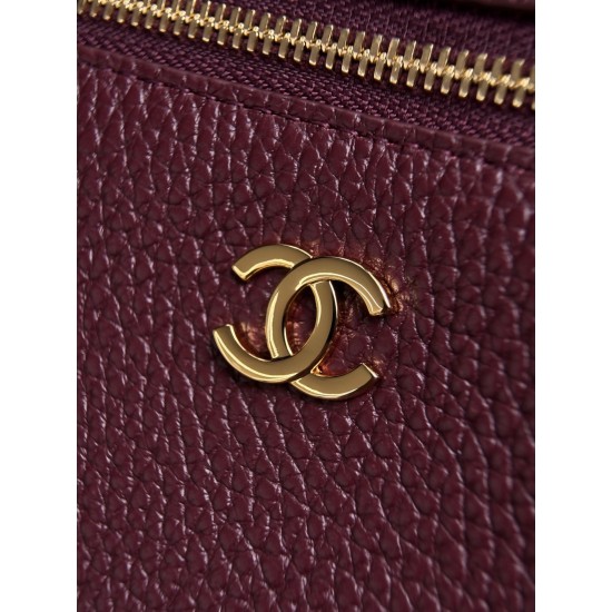Replica Borsa Chanel AP5347 Slim Vanity Case con patta bordeaux Replica Borsa Chanel AP5347 Slim Vanity Case con patta bordeaux