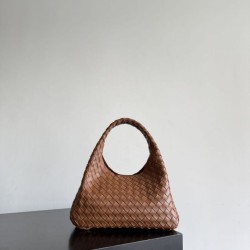 Imitazione Perfetta Borsa a spalla Bottega Veneta Campana 33cm marrone