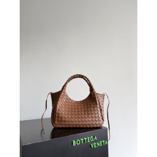 Replica Borsa a spalla Bottega Veneta Campana 33cm marrone Imitazione Perfetta Borsa a spalla Bottega Veneta Campana 33cm marrone
