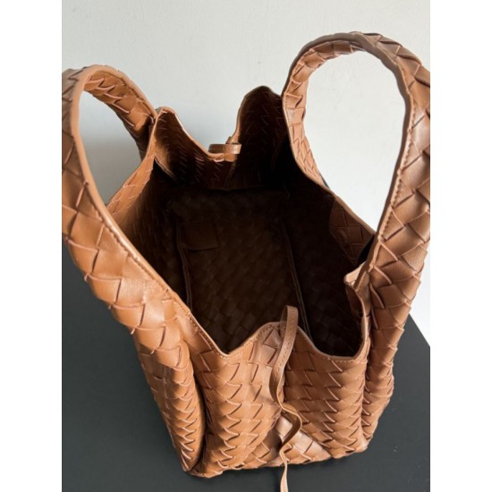 Replica Borsa a spalla Bottega Veneta Campana 33cm marrone Imitazione Perfetta Borsa a spalla Bottega Veneta Campana 33cm marrone