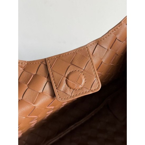 Replica Borsa a spalla Bottega Veneta Campana 33cm marrone Imitazione Perfetta Borsa a spalla Bottega Veneta Campana 33cm marrone