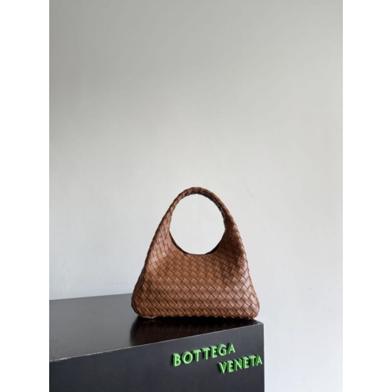 Replica Borsa a spalla Bottega Veneta Campana 33cm marrone Imitazione Perfetta Borsa a spalla Bottega Veneta Campana 33cm marrone
