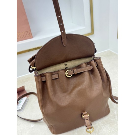 Replica perfetta Zaino Miu Miu Rendez-vous nappa marrone/caffè Replica perfetta Zaino Miu Miu Rendez-vous nappa marrone/caffè