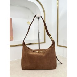 Borsa a spalla Miu Miu camoscio marrone