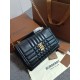 Imitazione Borsa a spalla Burberry Lola nera con chiusura TB Replica perfetta Borsa a spalla Burberry Lola nera con chiusura TB