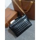 Imitazione Borsa a spalla Burberry Lola nera con chiusura TB Replica perfetta Borsa a spalla Burberry Lola nera con chiusura TB