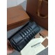 Imitazione Borsa a spalla Burberry Lola nera con chiusura TB Replica perfetta Borsa a spalla Burberry Lola nera con chiusura TB