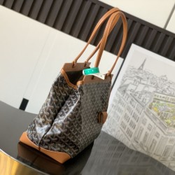 Replica Borsa Goyard Bellechasse Biaude piccola Marrone/Verde Replica Borsa Goyard Bellechasse Biaude piccola Marrone/Verde