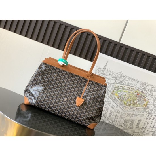 Replica Borsa Goyard Bellechasse Biaude piccola Marrone/Verde Replica Borsa Goyard Bellechasse Biaude piccola Marrone/Verde