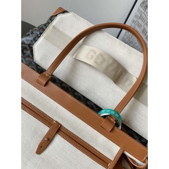 Replica Borsa Goyard Bellechasse Biaude piccola Marrone/Verde Replica Borsa Goyard Bellechasse Biaude piccola Marrone/Verde