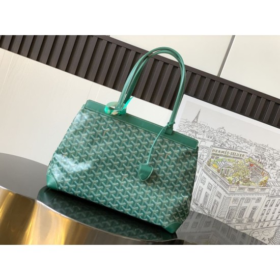 Replica Borsa Goyard Bellechasse Biaude piccola Marrone/Verde Replica Borsa Goyard Bellechasse Biaude piccola Marrone/Verde