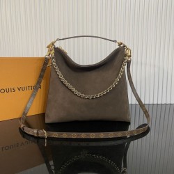 Replica Borsa a mano Louis Vuitton M2A468 Multipass suede marrone