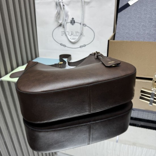Replica Borsa a spalla Prada Cleo Boogie 1BC300 caffè/nero Replica Borsa a spalla Prada Cleo Boogie 1BC300 caffè/nero