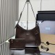 Replica Borsa a spalla Prada Cleo Boogie 1BC300 caffè/nero Replica Borsa a spalla Prada Cleo Boogie 1BC300 caffè/nero