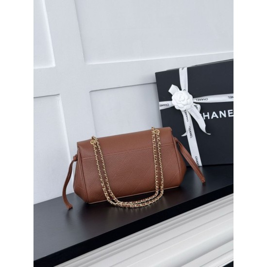 Replica Borsa Chanel AS6427 Chain Baguette Flap marrone Replica Borsa Chanel AS6427 Chain Baguette Flap marrone