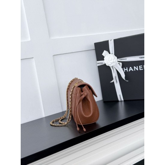 Replica Borsa Chanel AS6427 Chain Baguette Flap marrone Replica Borsa Chanel AS6427 Chain Baguette Flap marrone
