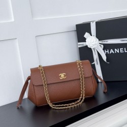 Replica Borsa Chanel AS6427 Chain Baguette Flap marrone