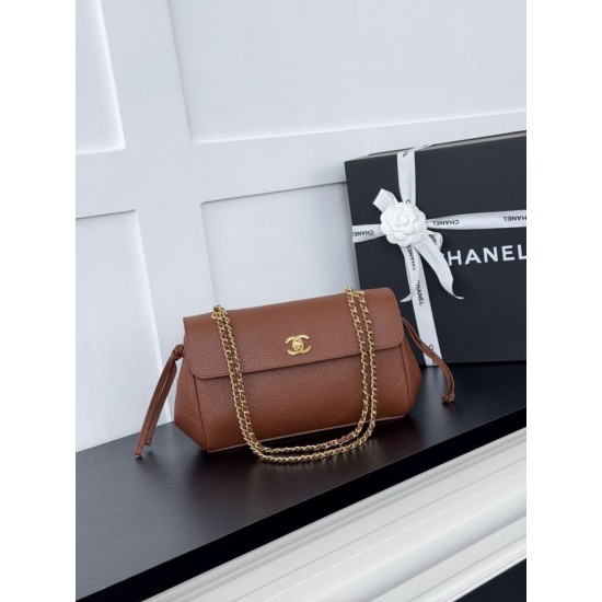 Replica Borsa Chanel AS6427 Chain Baguette Flap marrone Replica Borsa Chanel AS6427 Chain Baguette Flap marrone