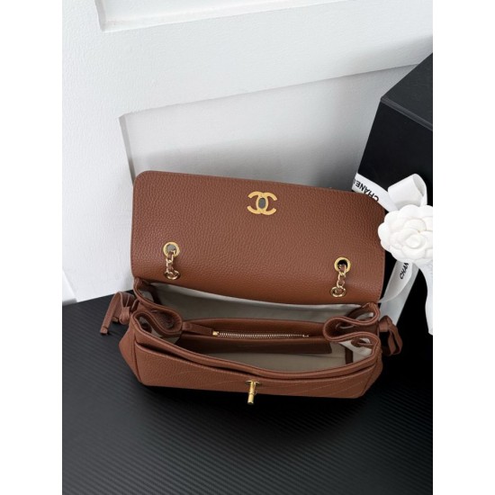 Replica Borsa Chanel AS6427 Chain Baguette Flap marrone Replica Borsa Chanel AS6427 Chain Baguette Flap marrone