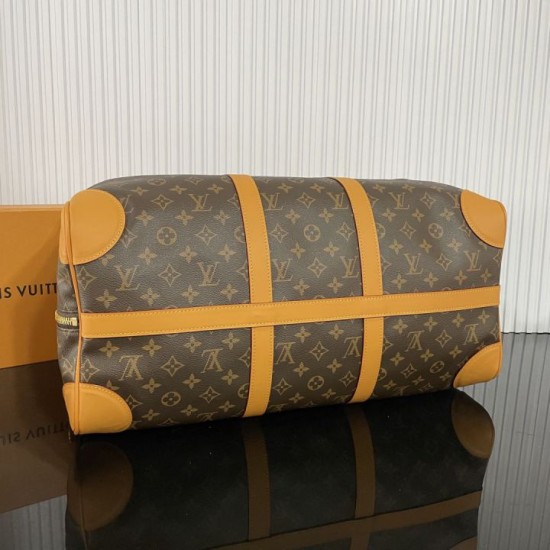 Borsa da viaggio LV M2A572 Dandy Duffle 50 Keepall marrone Replica Borsa da viaggio LV M2A572 Dandy Duffle 50 Keepall marrone