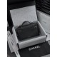 Replica perfetta Borsa Chanel Vanity AP5346 nera con manico superiore a catena imitazione perfetta Borsa Chanel Vanity AP5346 nera con manico superiore a catena