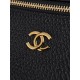 Replica perfetta Borsa Chanel Vanity AP5346 nera con manico superiore a catena imitazione perfetta Borsa Chanel Vanity AP5346 nera con manico superiore a catena
