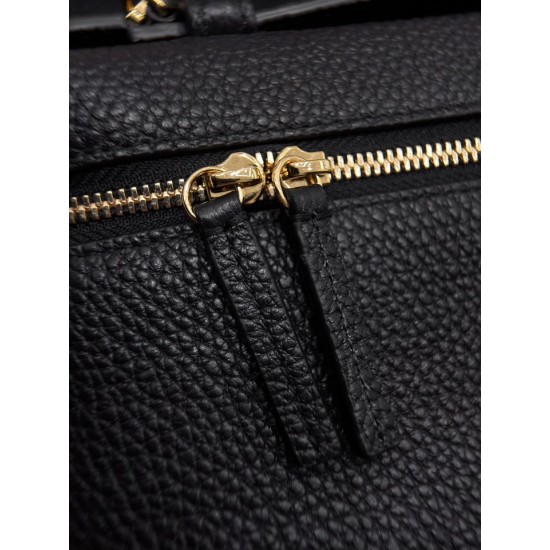 Replica perfetta Borsa Chanel Vanity AP5346 nera con manico superiore a catena imitazione perfetta Borsa Chanel Vanity AP5346 nera con manico superiore a catena