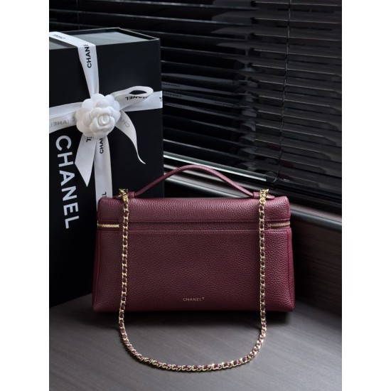 Replica perfetta Borsa Chanel Vanity Case Trapeze morbida AS6473 bordeaux/rosa Replica perfetta Borsa Chanel Vanity Case Trapeze morbida AS6473 bordeaux/rosa