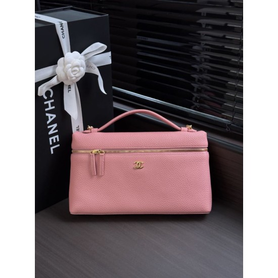 Replica perfetta Borsa Chanel Vanity Case Trapeze morbida AS6473 bordeaux/rosa Replica perfetta Borsa Chanel Vanity Case Trapeze morbida AS6473 bordeaux/rosa