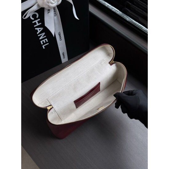 Replica perfetta Borsa Chanel Vanity Case Trapeze morbida AS6473 bordeaux/rosa Replica perfetta Borsa Chanel Vanity Case Trapeze morbida AS6473 bordeaux/rosa