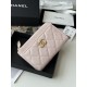 Replica perfetta Portacarte Chanel trapuntato con zip Caviar nero/rosso/albicocca Replica perfetta Portacarte Chanel trapuntato con zip Caviar nero/rosso/albicocca