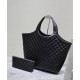 Borsa shopping YSL Saint Laurent Icare Maxi in di agnello trapuntata nera Borsa shopping YSL Saint Laurent Icare Maxi in di agnello trapuntata nera