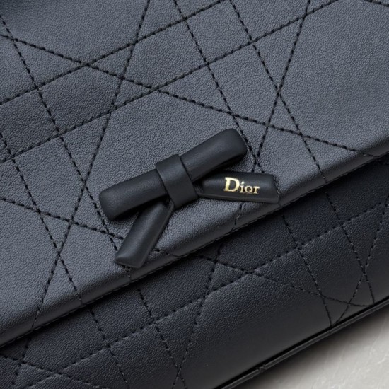 Replica Perfetta Borsa Dior Promenade piccola con patta nera Replica Perfetta Borsa Dior Promenade piccola con patta nera