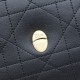 Replica Perfetta Borsa Dior Promenade piccola con patta nera Replica Perfetta Borsa Dior Promenade piccola con patta nera
