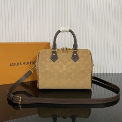 Replica Borsa LV M2A383 Speedy Bandoulière 25 scamosciata marrone
