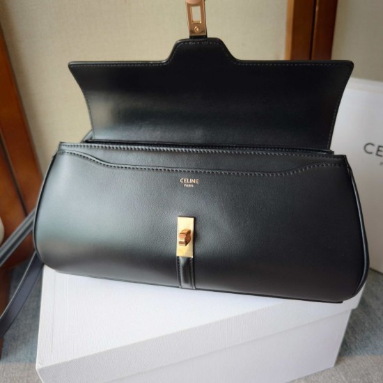 Replica Borse Celine Le 16 Side-to-Side pelle di vitello nera Replica Borse Celine Le 16 Side-to-Side pelle di vitello nera