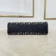 Replica Borsa shopping Dior Promenade East-West in jacquard Dior Oblique blu