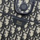 Replica Borsa shopping Dior Promenade East-West in jacquard Dior Oblique blu