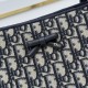 Replica Borsa shopping Dior Promenade East-West in jacquard Dior Oblique blu